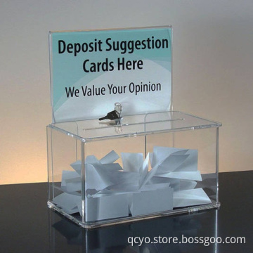 acrylic charity donation boxes